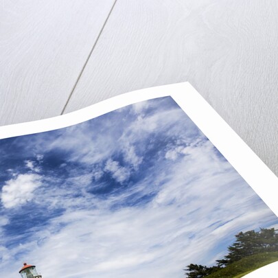 Cape Blanco Lighthouse on the Oregon Coastline with clouds by Anonymous