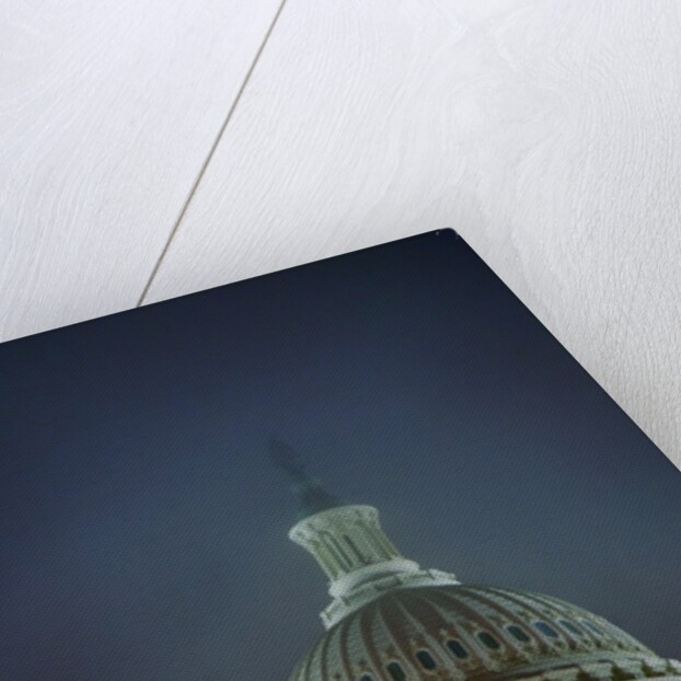 US Capitol in Fog by Anonymous