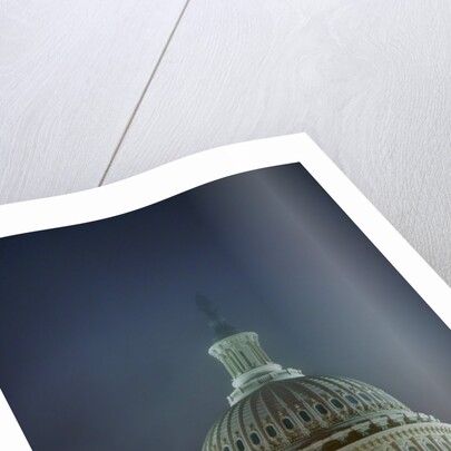 US Capitol in Fog by Anonymous