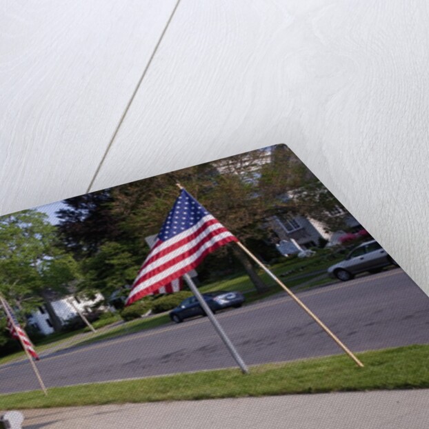 US Flag on Memorial Day, Concord, MA by Anonymous