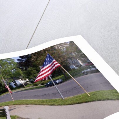 US Flag on Memorial Day, Concord, MA by Anonymous
