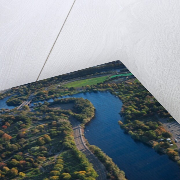 Sunrise Aerials of Charles River, Cambridge, Boston and New England by Anonymous