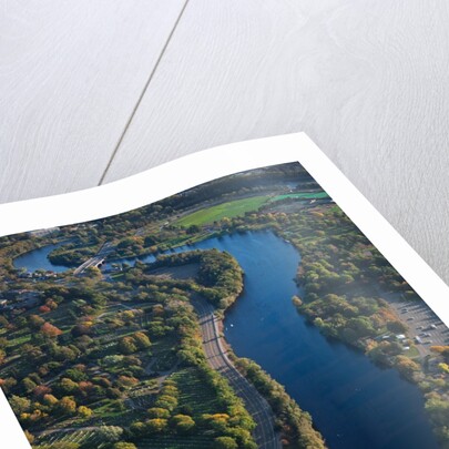 Sunrise Aerials of Charles River, Cambridge, Boston and New England by Anonymous