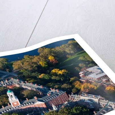 Sunrise Aerials of Eliot House Clock Tower, Harvard, New England by Anonymous