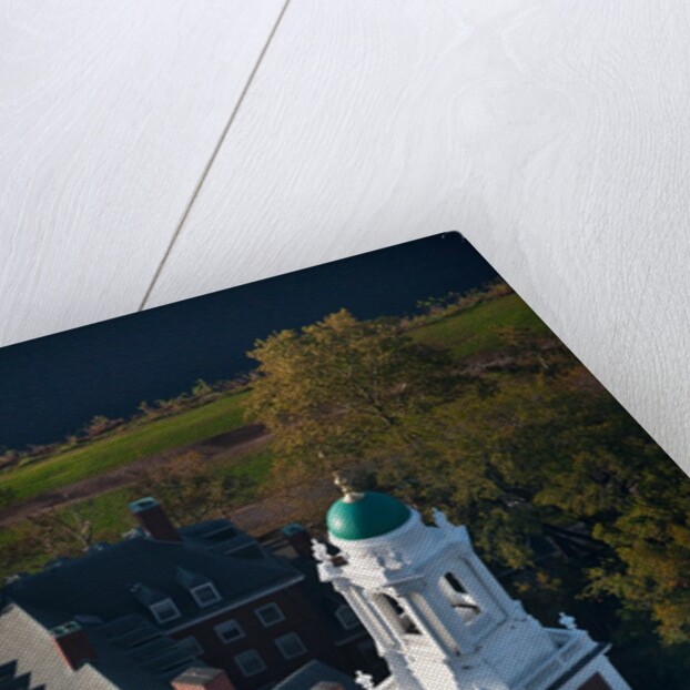 Sunrise Aerials of Eliot House Clock Tower, Harvard, New England by Anonymous