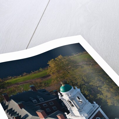 Sunrise Aerials of Eliot House Clock Tower, Harvard, New England by Anonymous