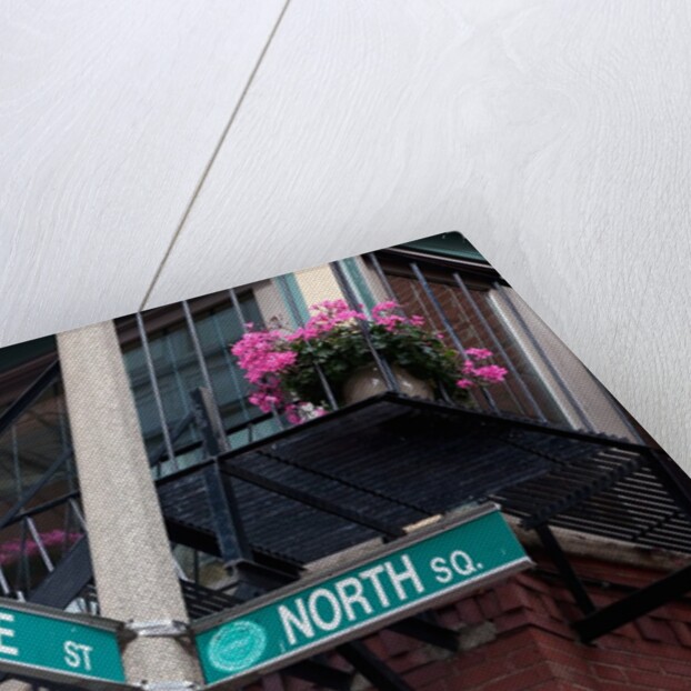 Street signs for intersection of Prince, North and Garden Court, historic North End, Boston, MA. by Anonymous