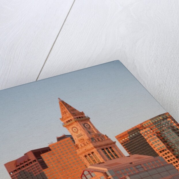 Boston Skyline at sunrise features Commerce House Tower, Boston, MA. by Anonymous
