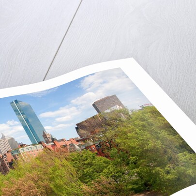 John Hanncock Tower at Back Bay in summer, Boston, MA by Anonymous