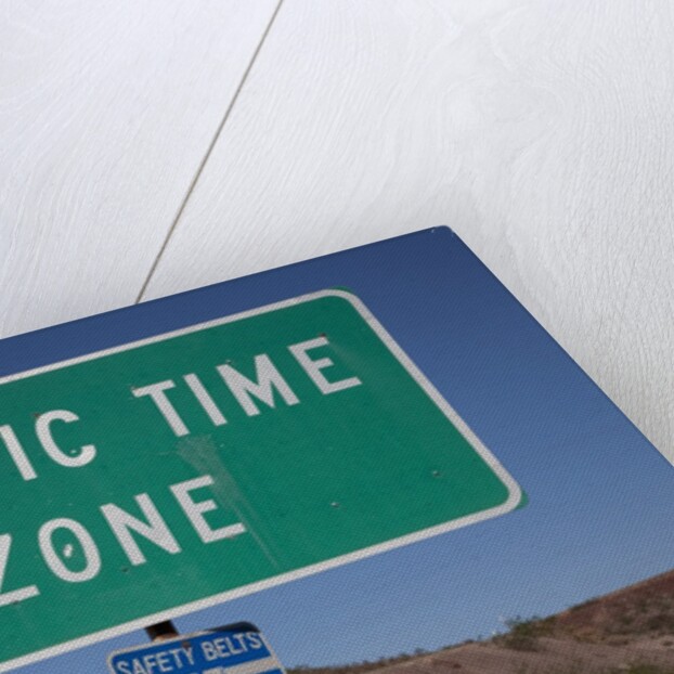 Pacific Time Zone Road sign by Anonymous