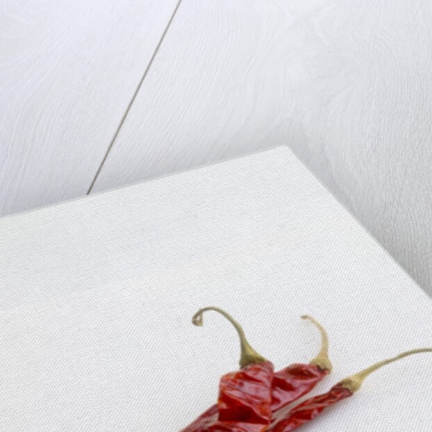 Dried deArbol chiles by Anonymous