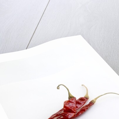 Dried deArbol chiles by Anonymous