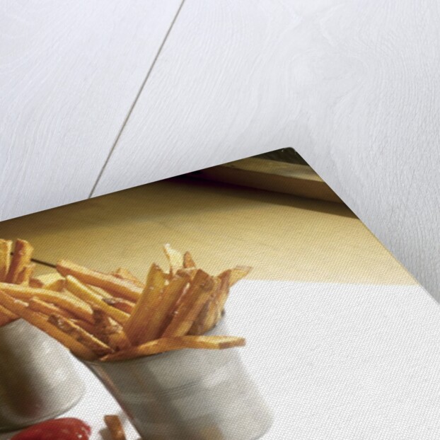 French fries with ketchup by Anonymous