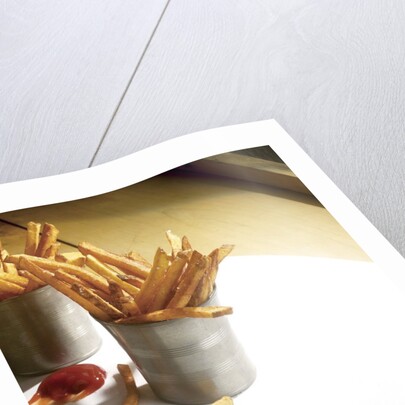 French fries with ketchup by Anonymous