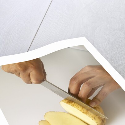 Sliced potato by Anonymous