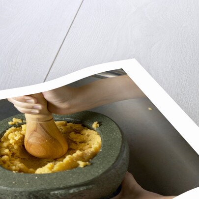 Mortar and pestle by Anonymous