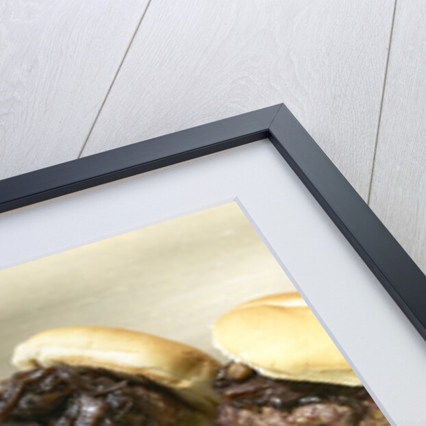 Bacon onion hamburger by Anonymous