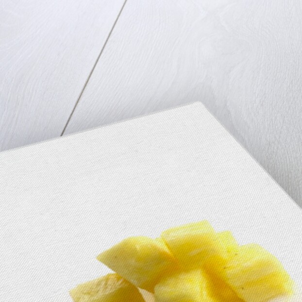 Diced pineapple by Anonymous