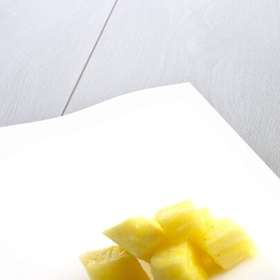 Diced pineapple by Anonymous