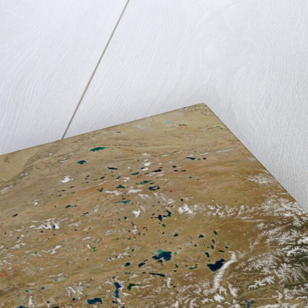 Satellite image of Tibet by Anonymous