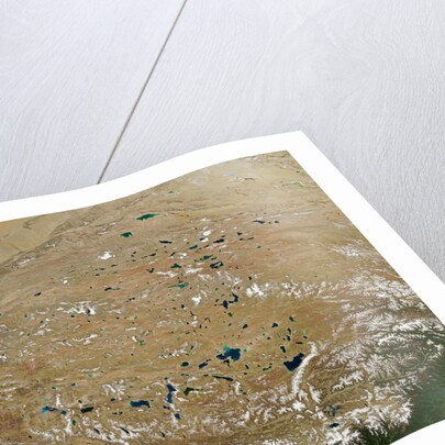 Satellite image of Tibet by Anonymous
