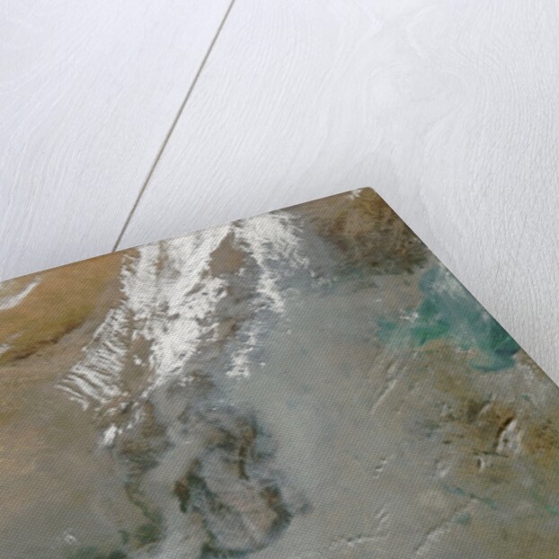 Satellite image of smog and haze over Harbin, in north eastern China by Anonymous