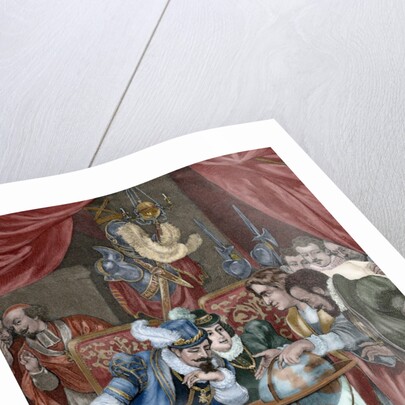 Columbus in Santa Fe camp by Anonymous