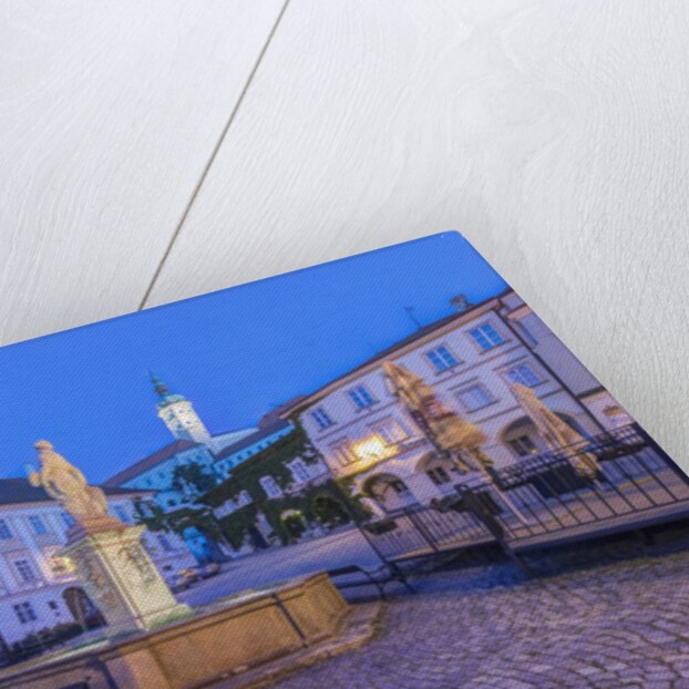 Mikulov Town Square at Dawn by Anonymous