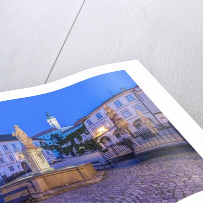 Mikulov Town Square at Dawn by Anonymous