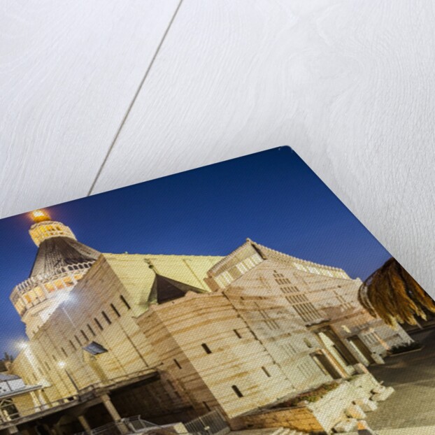 View of the Basilica of The Annunciation at twilight by Anonymous