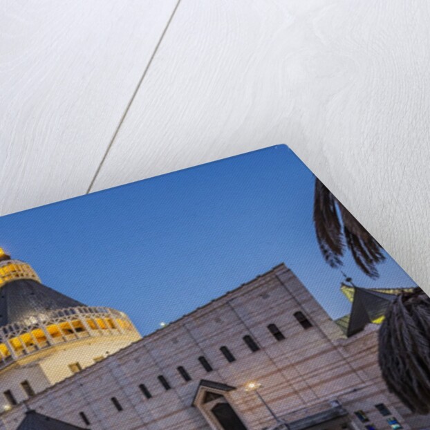 View of the Basilica of The Annunciation at twilight by Anonymous