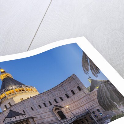 View of the Basilica of The Annunciation at twilight by Anonymous
