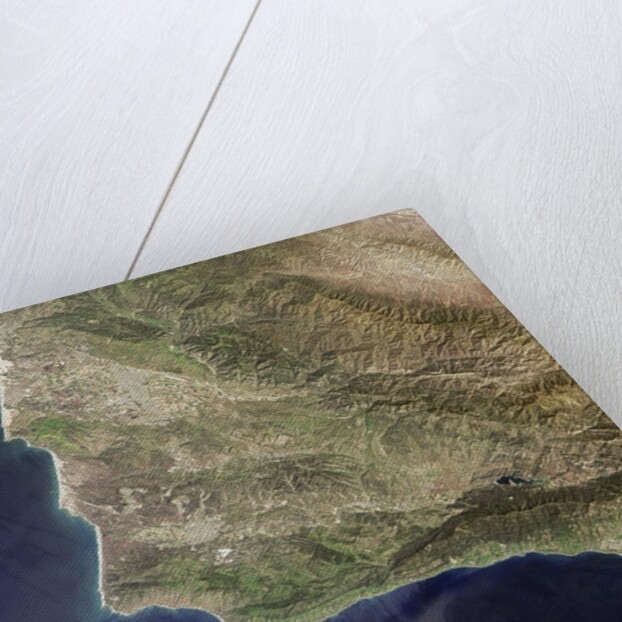 Satellite view of Lompoc, California and Vandenberg Air Force Base by Anonymous
