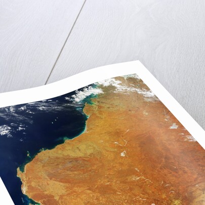 Satellite view of Western Australia by Anonymous