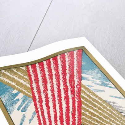 American Flag with Fireworks by Anonymous