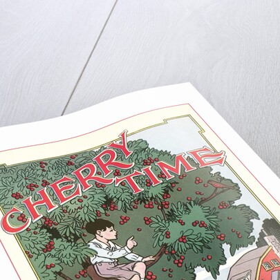 Cherry Time, Boy in Tree by Anonymous