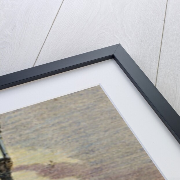 Lamplighter cleaning an old lamppost. by Anonymous