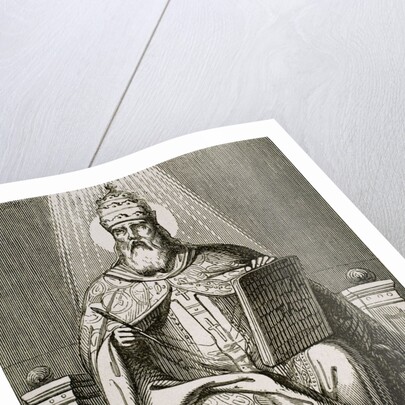 Saint Damasus I, (304-384). Roman pope (366-384). by Anonymous