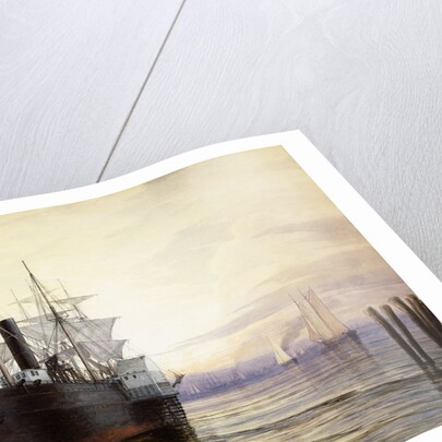 Sunset, New York Harbour by Henry Farrer