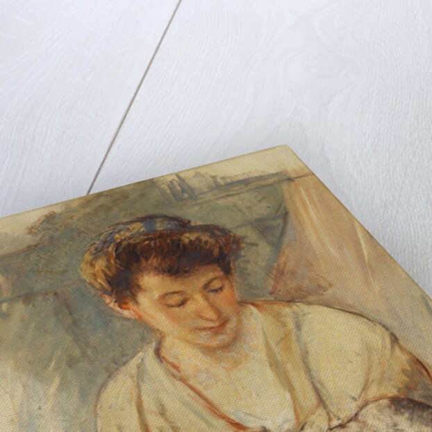 Mother Rose Looking Down at her Sleeping Baby by Mary Cassatt