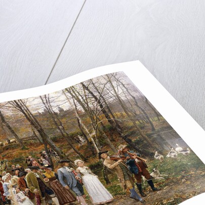 A Wedding Procession by Marie Francois Firmin-Girard