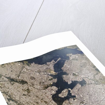 Satellite view of New York City by Anonymous