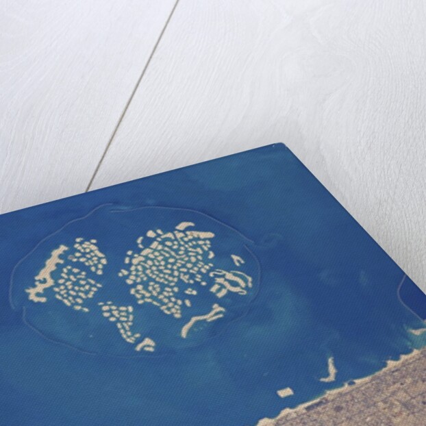 Palm Jumeirah and The World artificial islands in Dubai by Anonymous