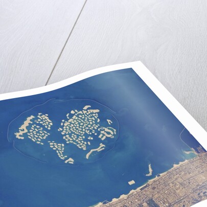 Palm Jumeirah and The World artificial islands in Dubai by Anonymous