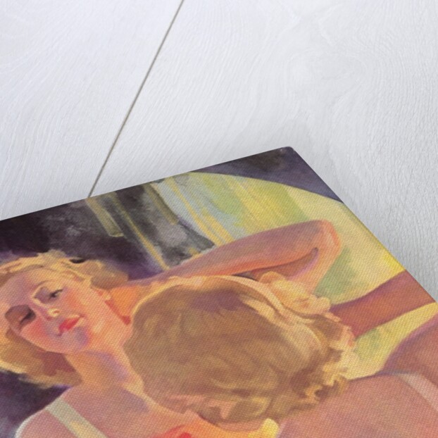Beauty Aids, Woman at Mirror by Anonymous