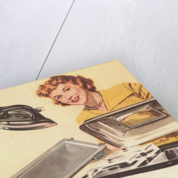 Woman with Modern Appliances by Anonymous