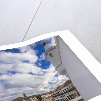 Placa (square) de Tiradentes with the Museu (museum) da Inconfidencia (Old Town Hall) from the Palacio (palace) dos Governadores (old Escola de Minas - School of Mines) by Anonymous
