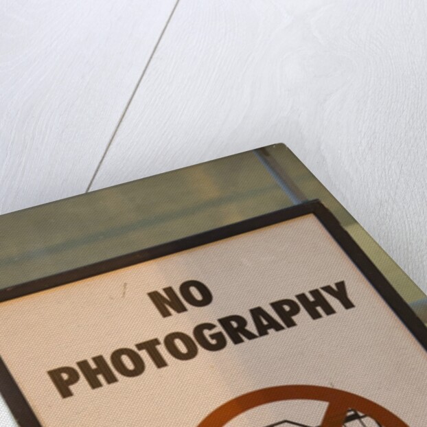 No Photography Sign by Anonymous