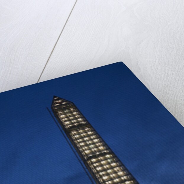 Washington Memorial with Scaffolding at sunset, Washington DC by Anonymous