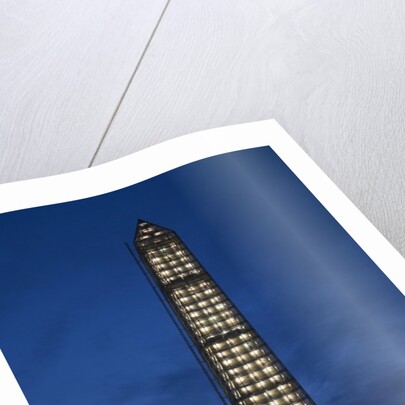 Washington Memorial with Scaffolding at sunset, Washington DC by Anonymous